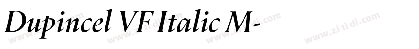 Dupincel VF Italic M字体转换